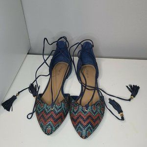 NWT Indigo rd Gabbie Flats  - Navy, Size 9.5